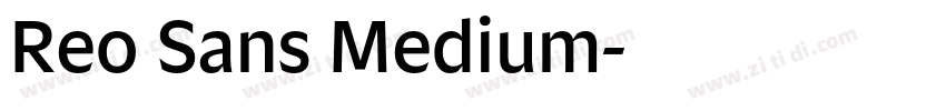 Reo Sans Medium字体转换 Reo Sans Medium字体转换